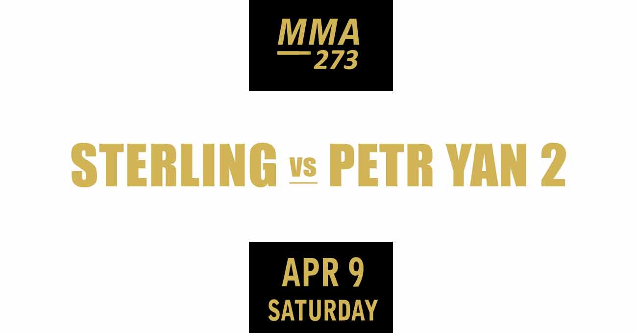 Aljamain Sterling vs Petr Yan 2 full fight video UFC 273 poster by ATBF