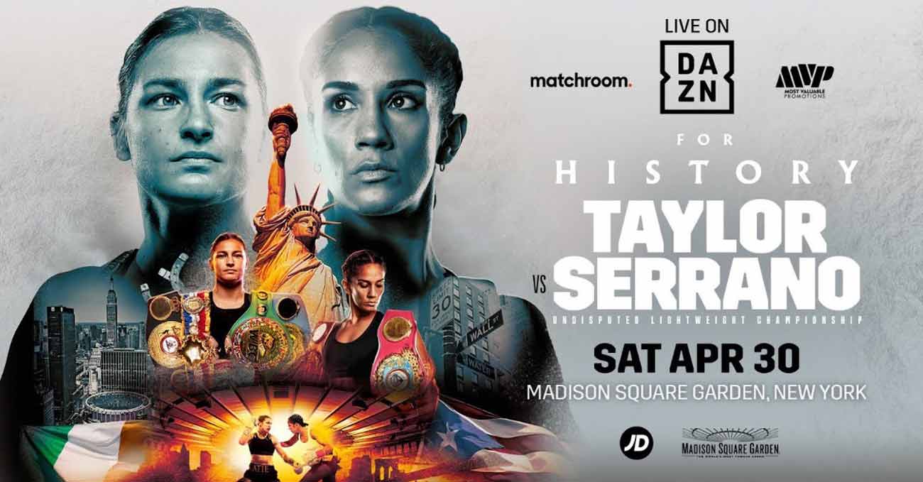 Katie Taylor vs Amanda Serrano full fight video poster 2022-04-30