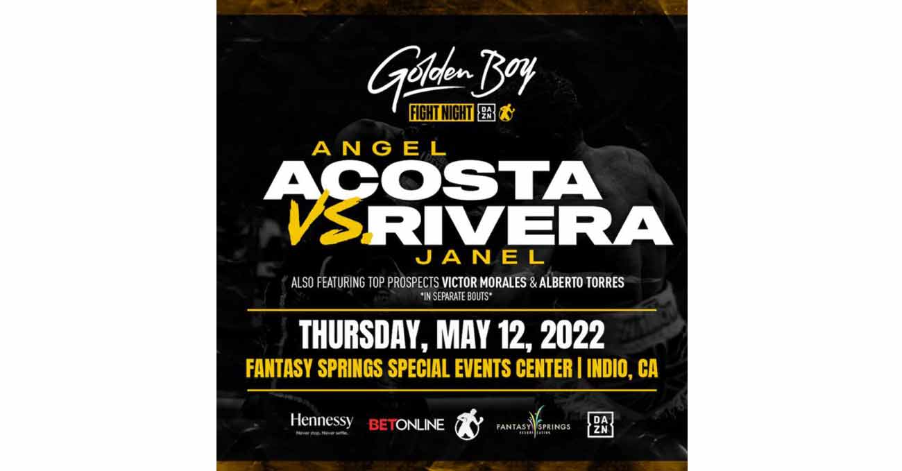 Angel Acosta vs Janiel Rivera full fight video poster 2022-05-12