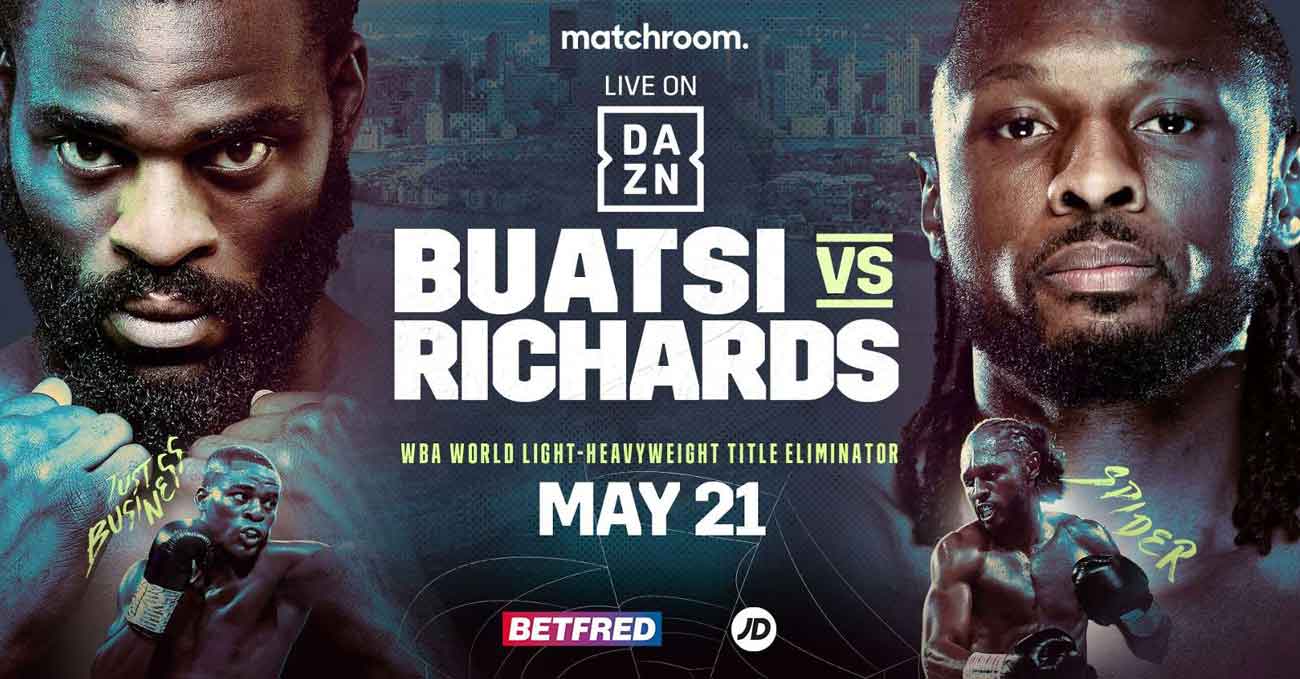 Joshua Buatsi vs Craig Richards full fight video poster 2022-05-21
