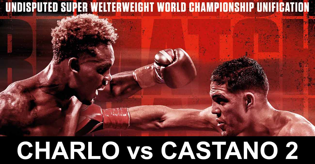Jermell Charlo vs Brian Carlos Castano 2 full fight video poster 2022-05-14