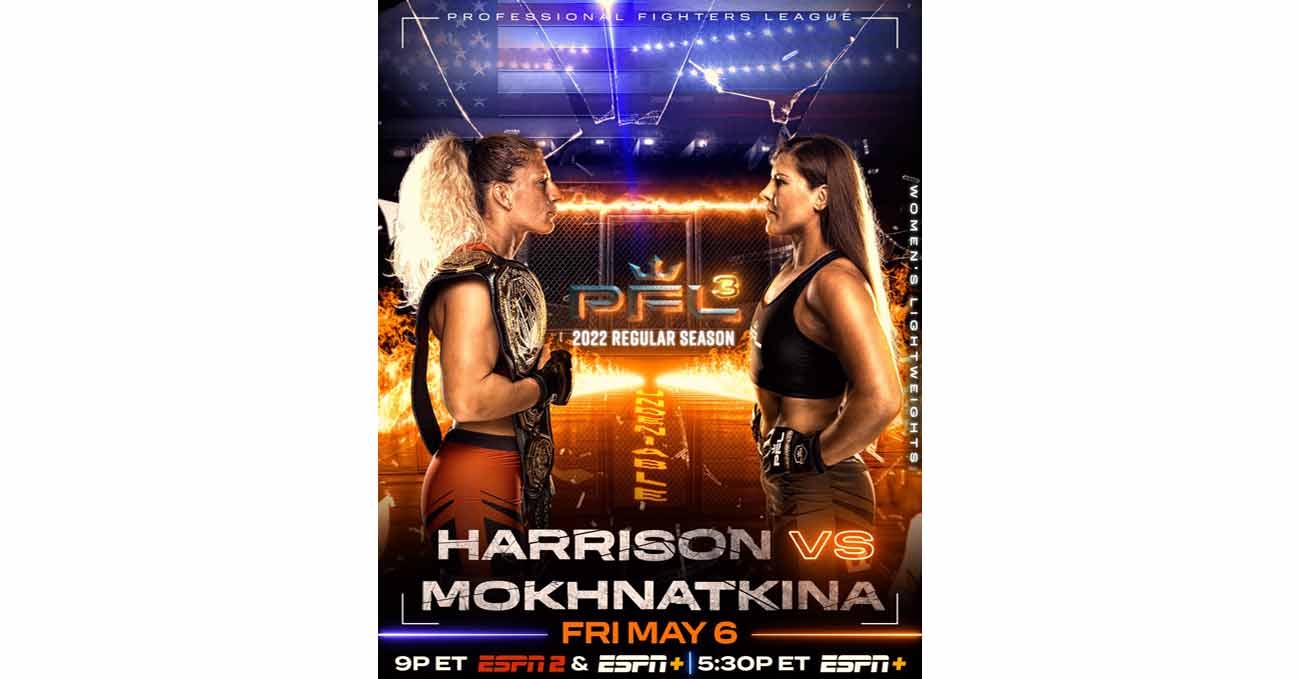 Kayla Harrison vs Marina Mokhnatkina full fight video PFL 3 poster