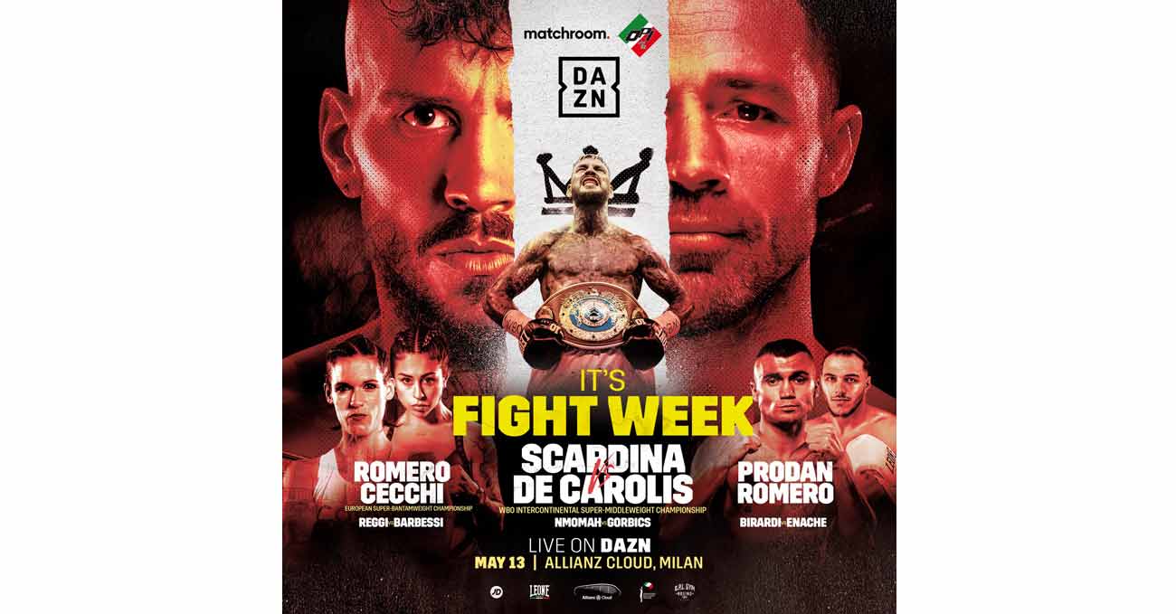 Daniele Scardina vs Giovanni De Carolis full fight video poster 2022-05-13