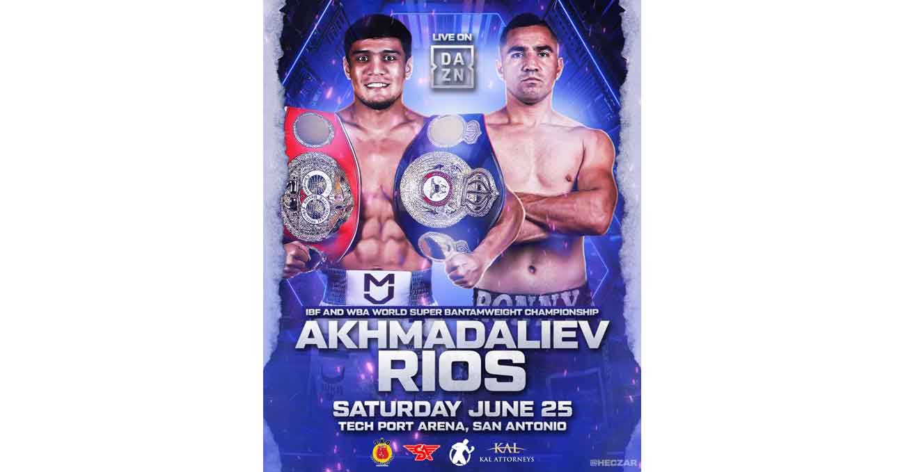 Murodjon Akhmadaliev vs Ronny Rios full fight video poster 2022-06-25