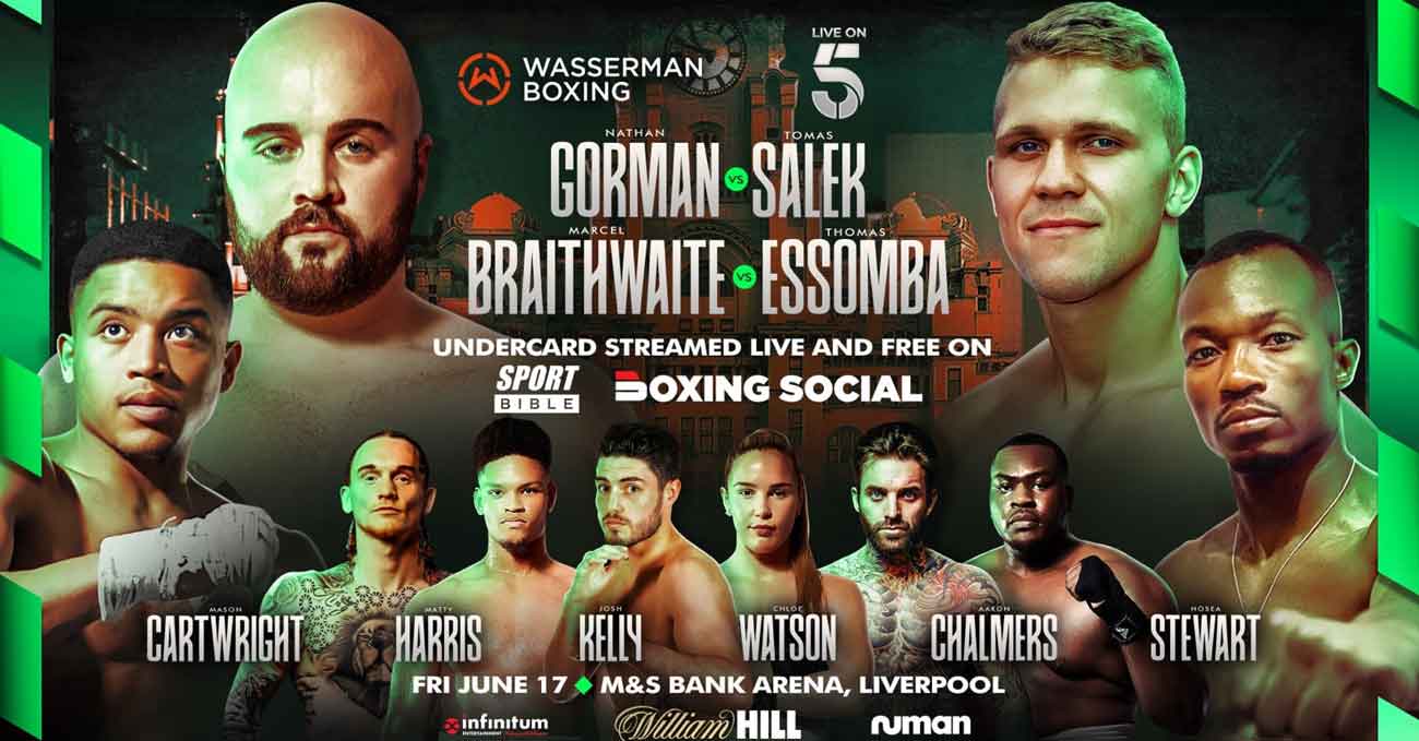 Nathan Gorman vs Tomas Salek full fight video poster 2022-06-17