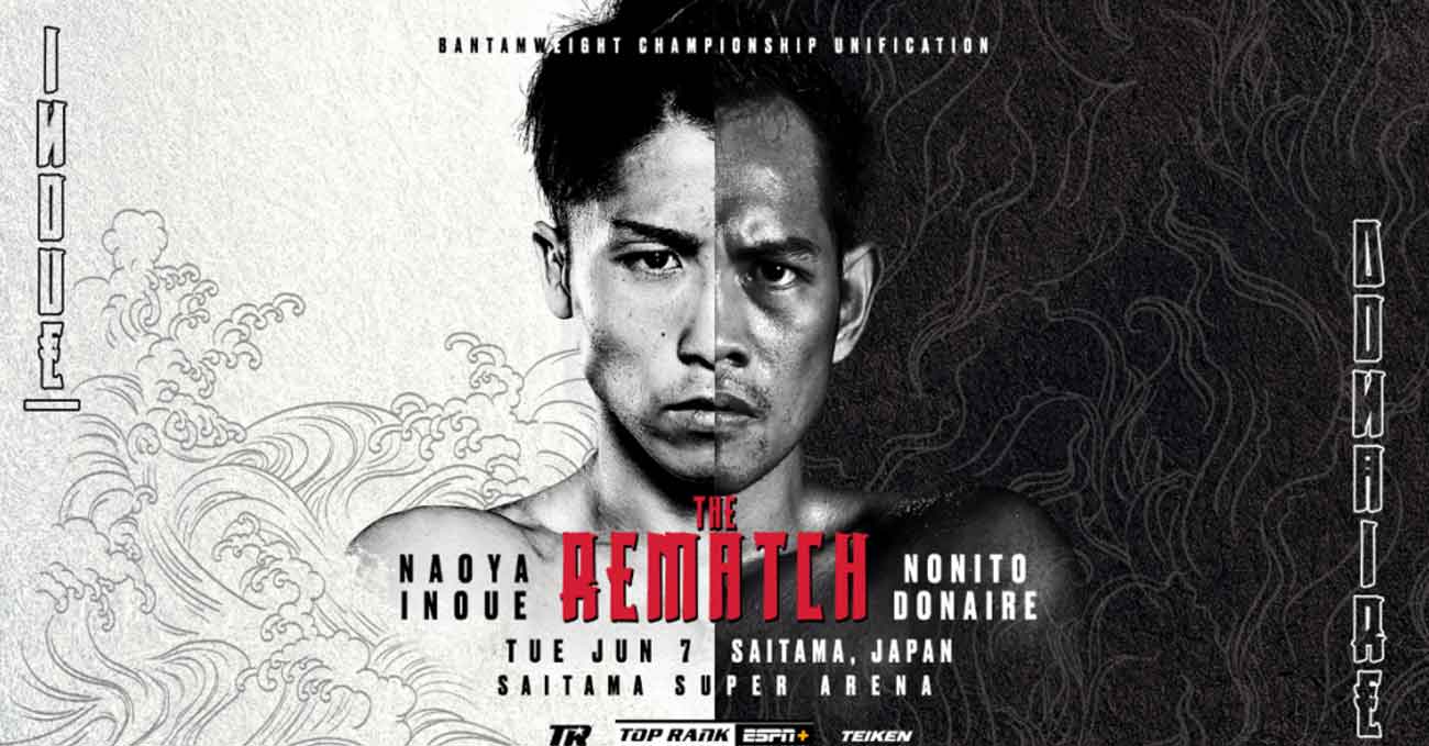 Naoya Inoue vs Nonito Donaire 2 full fight video poster 2022-06-07