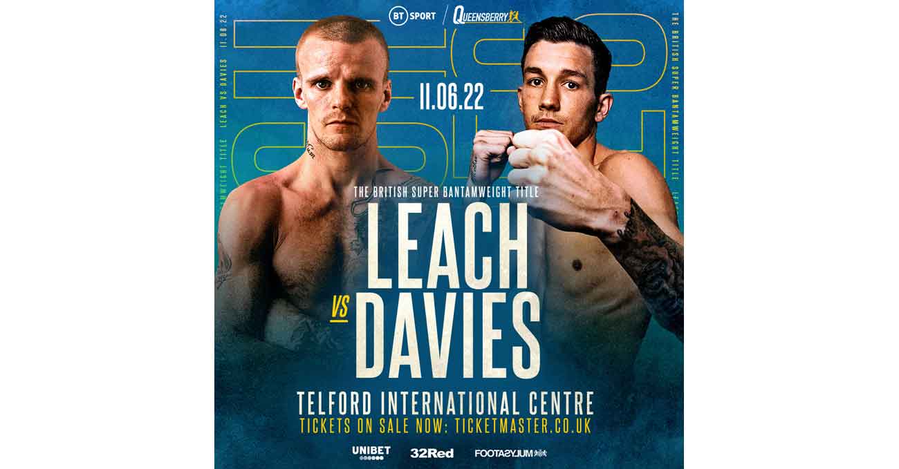 Marc Leach vs Liam Davies full fight video poster 2022-06-11