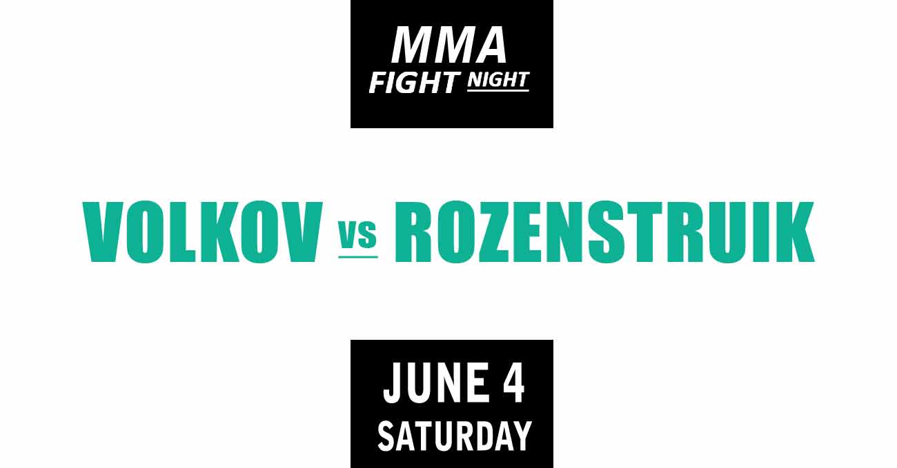 Alexander Volkov vs Jairzinho Rozenstruik full fight video UFC Vegas 56 poster by ATBF