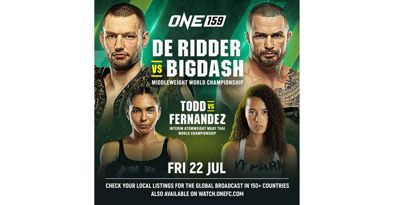 Reinier de Ridder vs Vitaly Bigdash full fight video ONE 159 poster