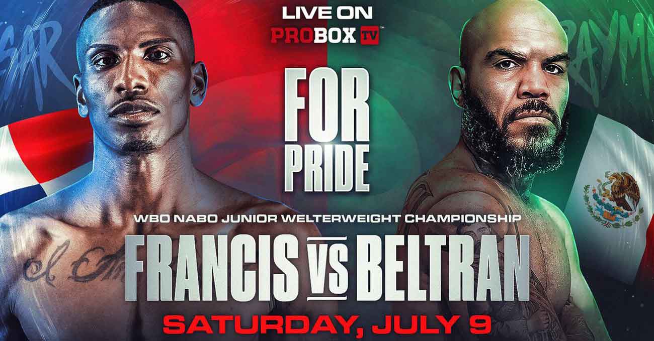 Cesar Francis vs Raymundo Beltran full fight video poster 2022-07-09