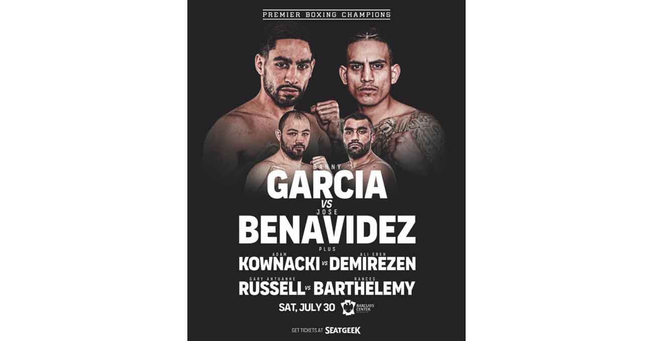 Danny Garcia vs Jose Benavidez full fight video poster 2022-07-30