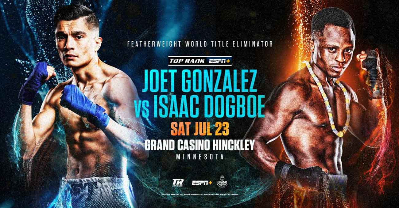 Joet Gonzalez vs Isaac Dogboe full fight video poster 2022-07-23