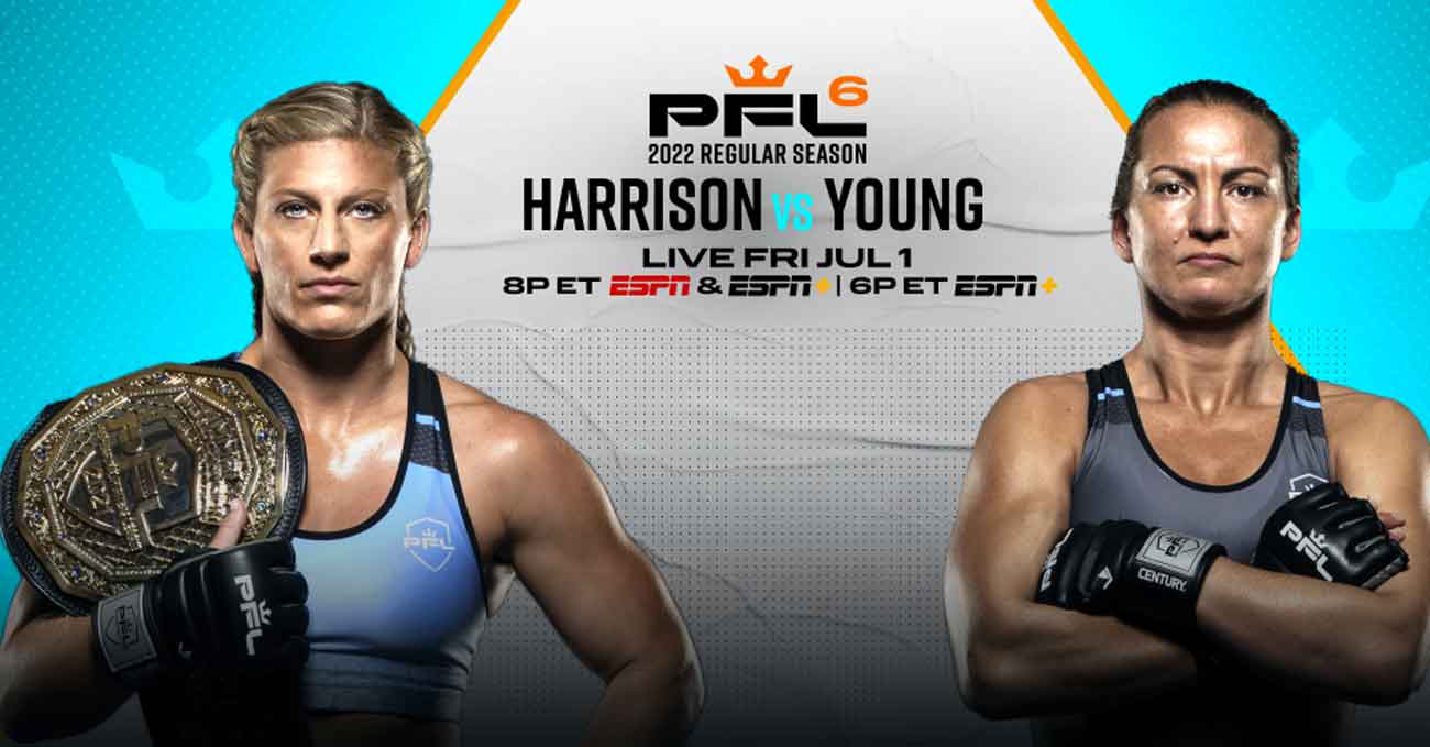 Kayla Harrison vs Kaitlin Young full fight video PFL 6 poster