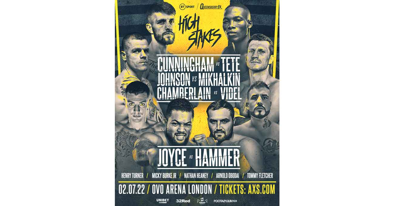 Joe Joyce vs Christian Hammer full fight video poster 2022-07-02