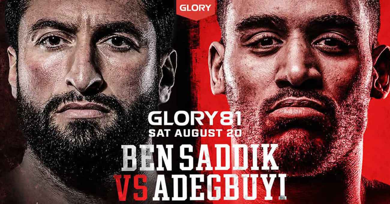 Jamal Ben Saddik vs Benjamin Adegbuyi 2 full fight video Glory 81 poster