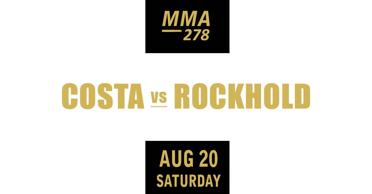 Paulo Henrique Borrachinha Costa vs Luke Rockhold full fight video UFC 278 poster by ATBF