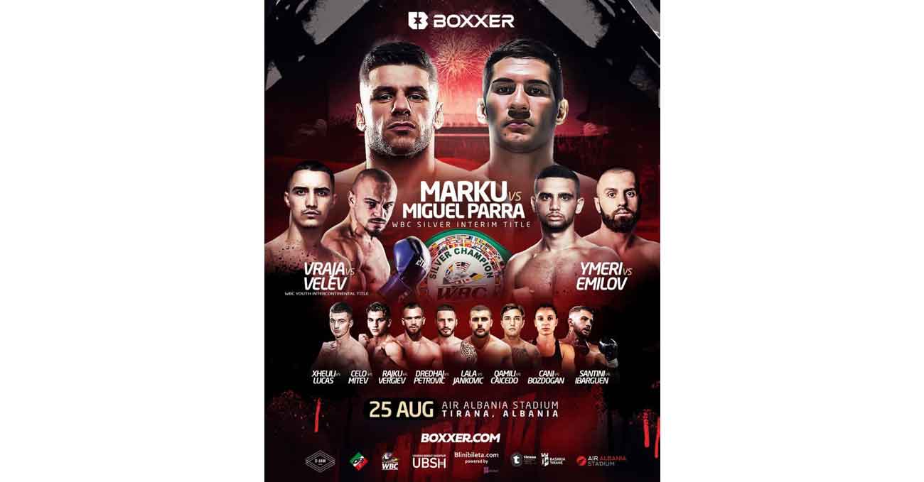 Florian Marku vs Miguel Parra Ramirez full fight video poster 2022-08-25