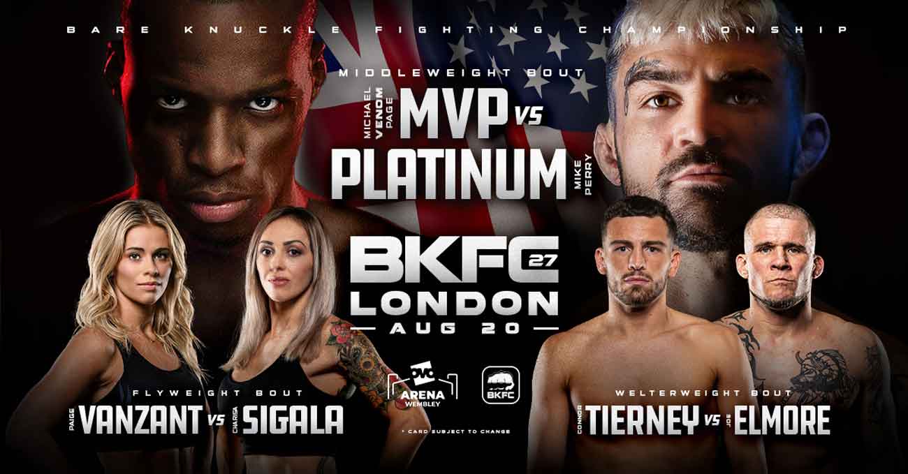 Michael Page vs Mike Perry full fight video BKFC 27 poster