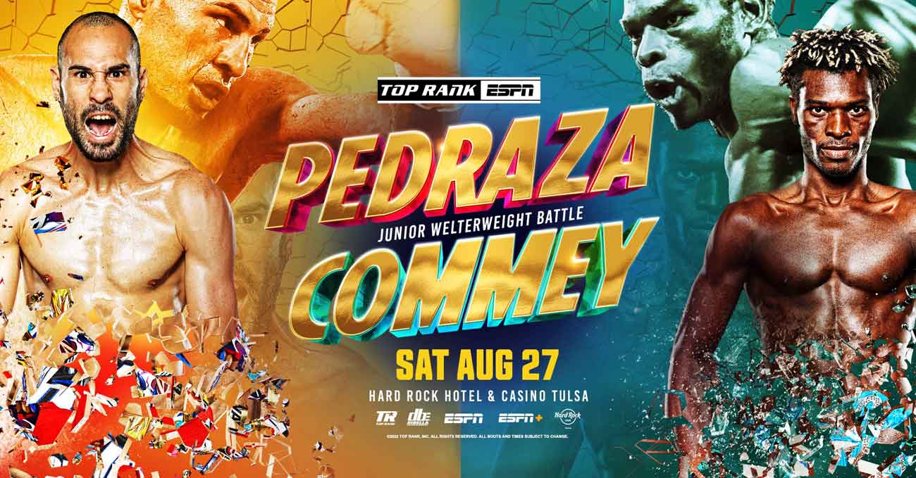 Jose Pedraza vs Richard Commey full fight video poster 2022-08-27
