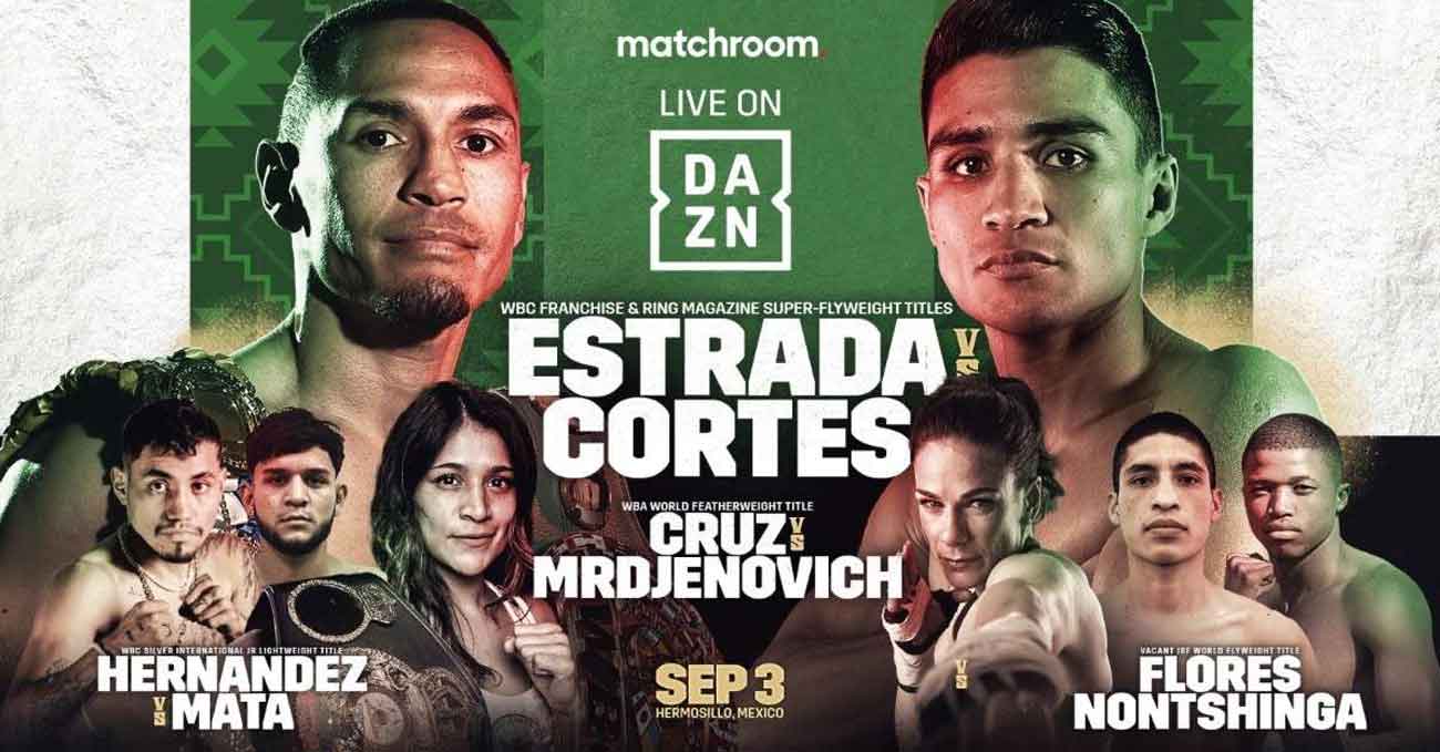 Juan Francisco Estrada vs Argi Cortes full fight video poster 2022-09-03