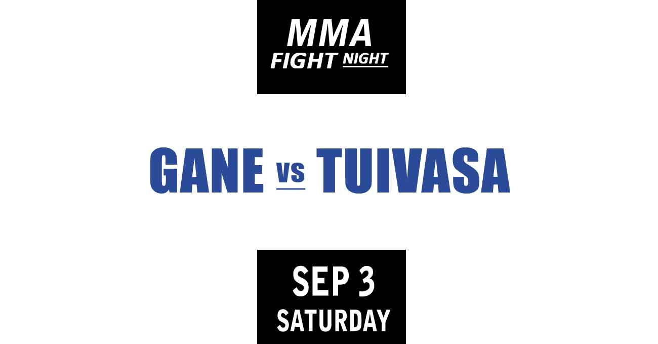 Ciryl Gane vs Tai Tuivasa full fight video UFC Paris poster by ATBF