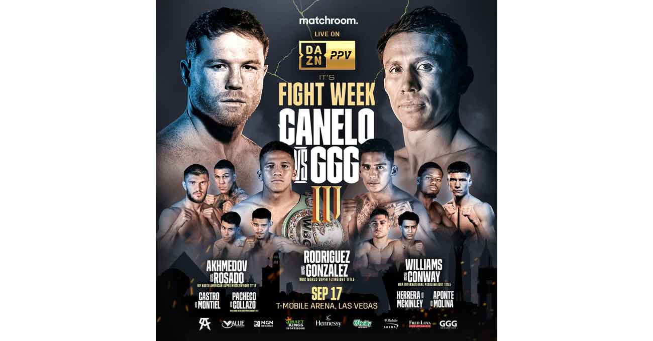 poster of Canelo vs GGG Golovkin 3 2022-09-17
