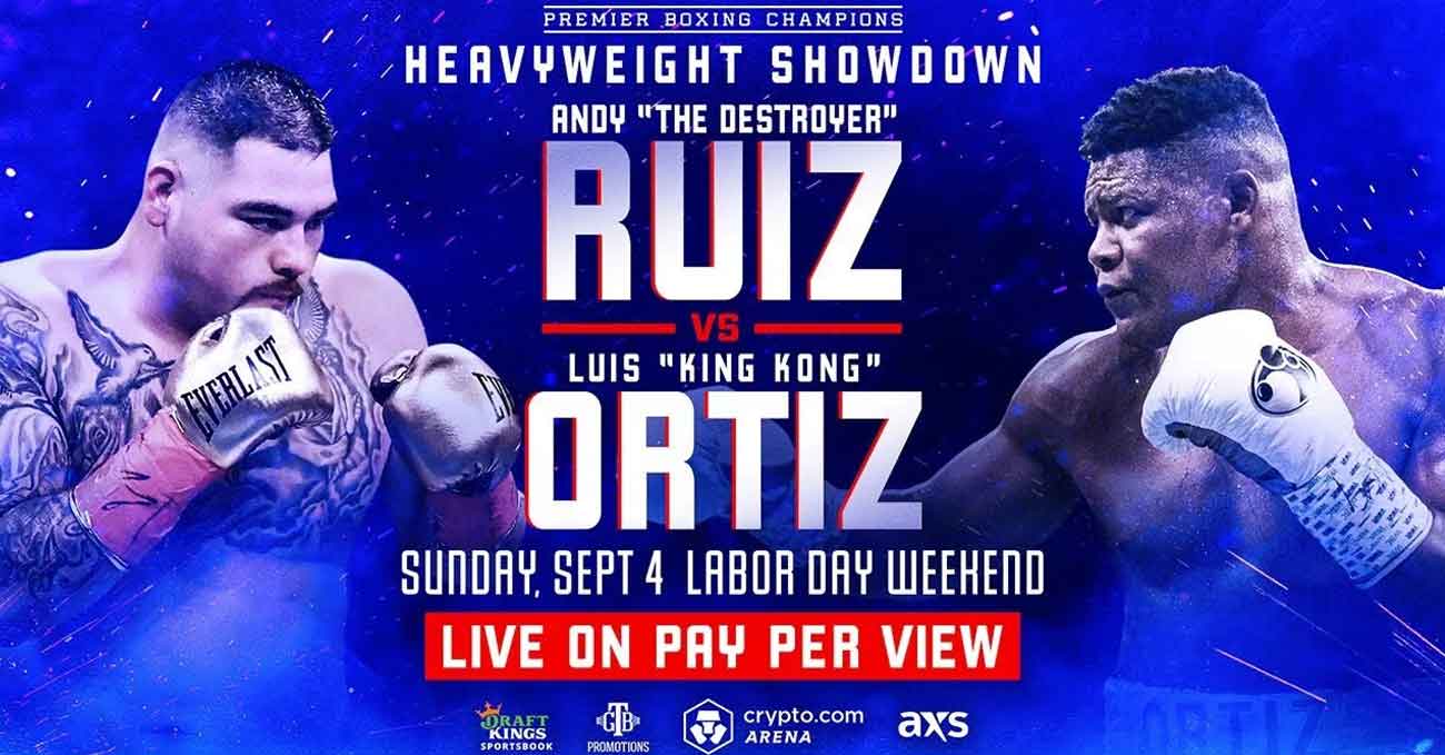 Andy Ruiz Jr vs Luis Ortiz full fight video poster 2022-09-04
