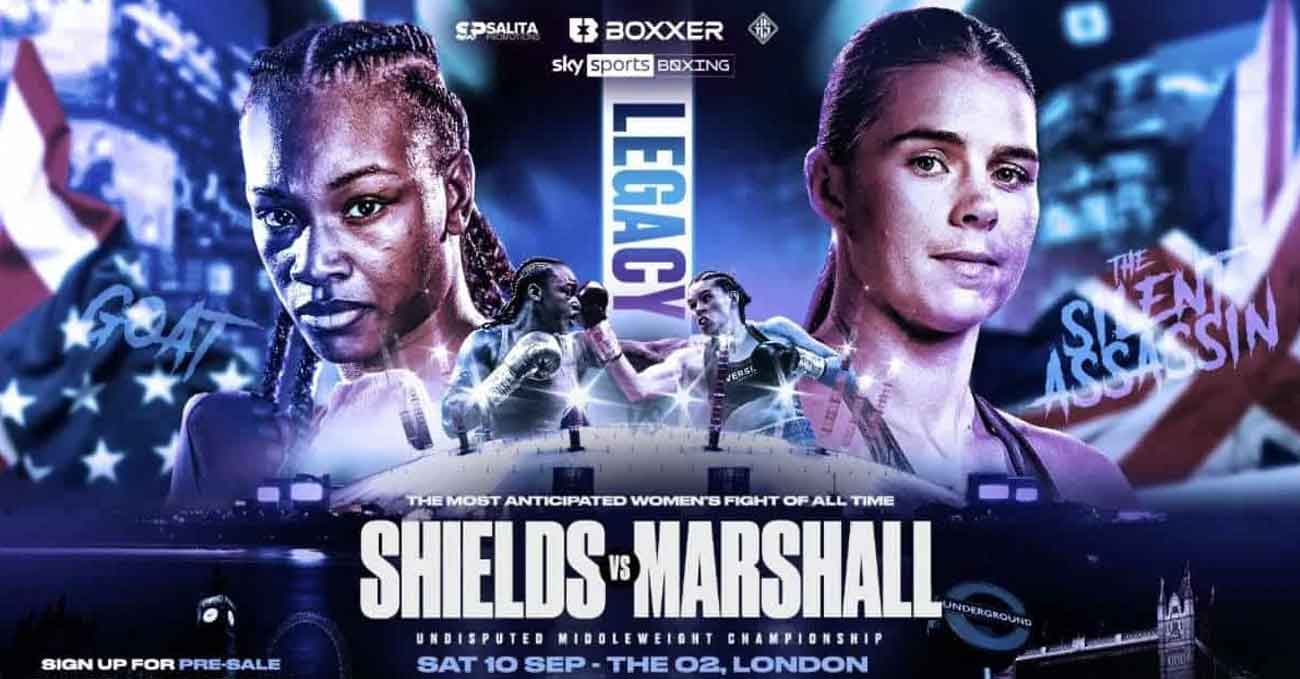 Claressa Shields vs Savannah Marshall full fight video poster 2022-09-10