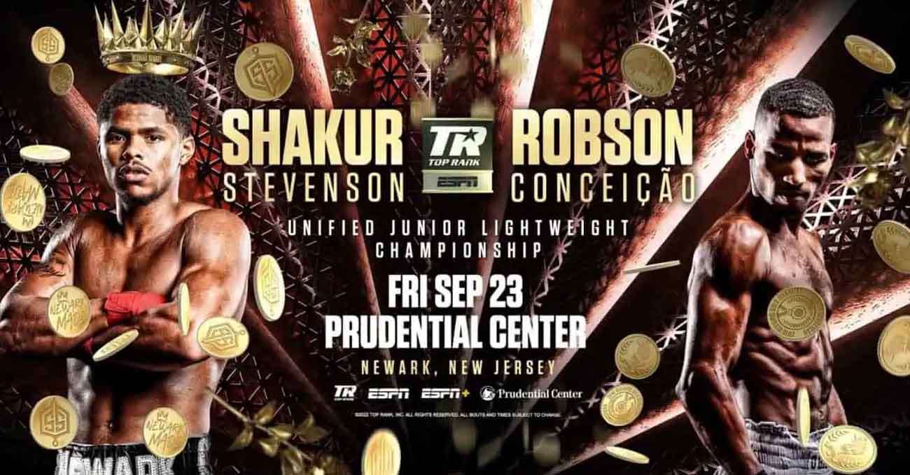 Shakur Stevenson vs Robson Conceicao full fight video poster 2022-09-23