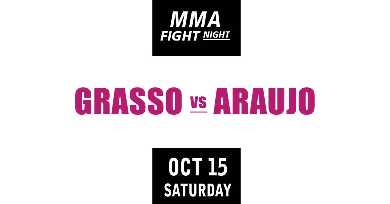Alexa Grasso vs Viviane Araujo full fight video UFC Vegas 62 poster by ATBF