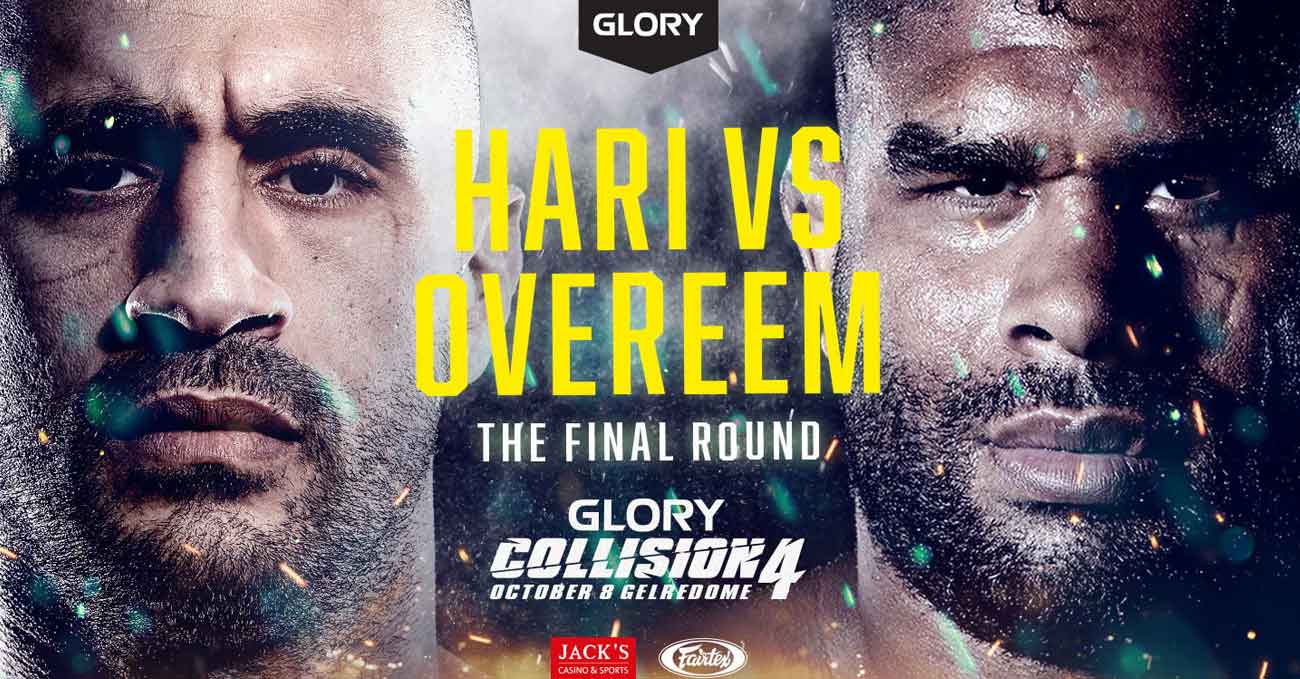 Badr Hari vs Alistair Overeem 3 full fight video Glory Collision 4 poster