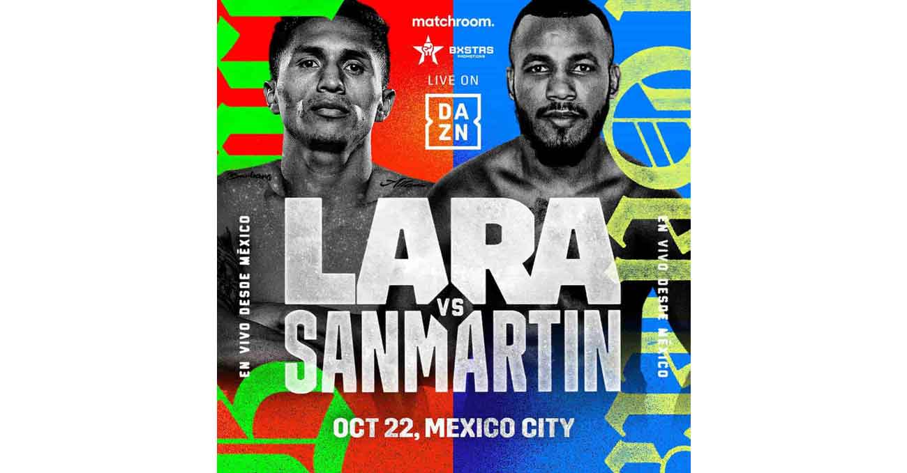 Mauricio Lara vs Jose Sanmartin full fight video poster 2022-10-22