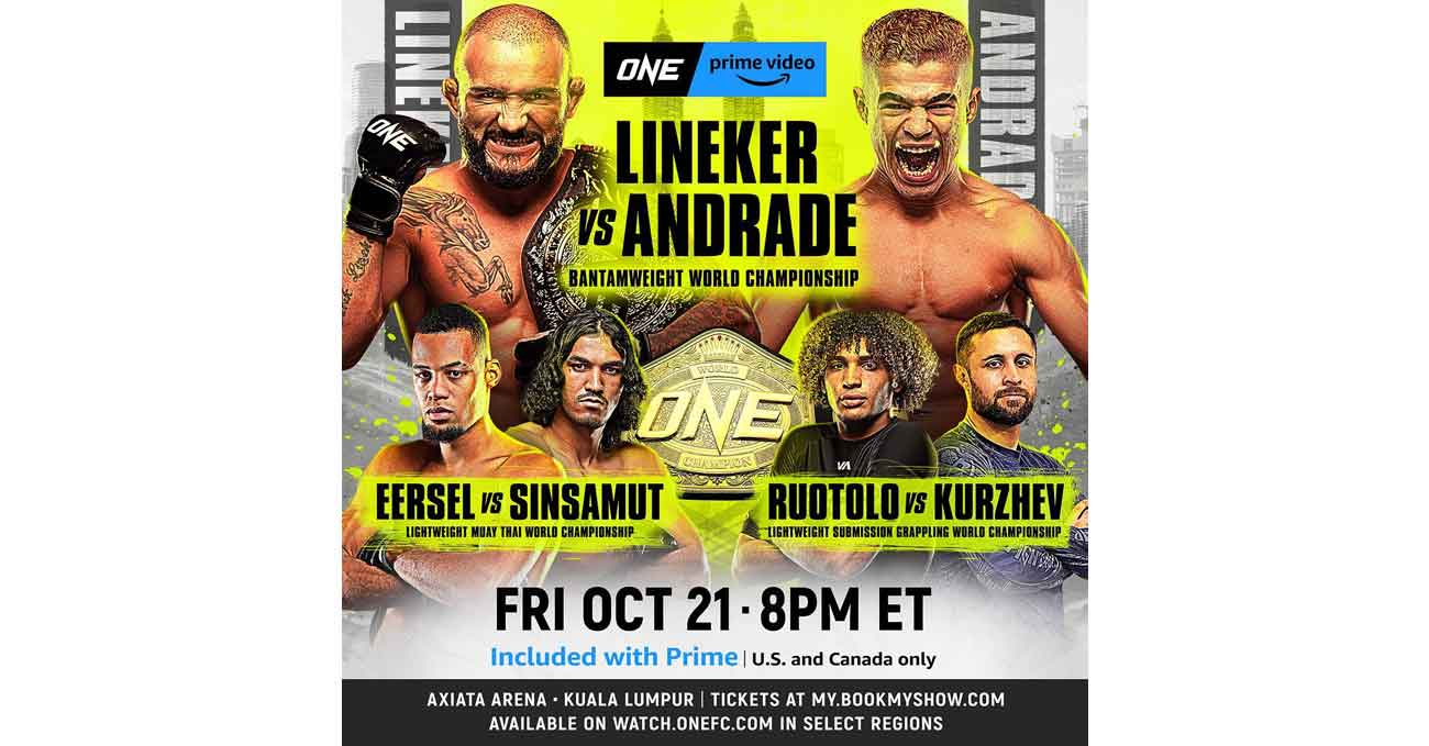 John Lineker vs Fabricio Andrade full fight video ONE on Prime Video 3 poster
