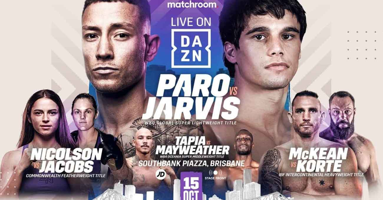 Liam Paro vs Brock Jarvis full fight video poster 2022-10-15