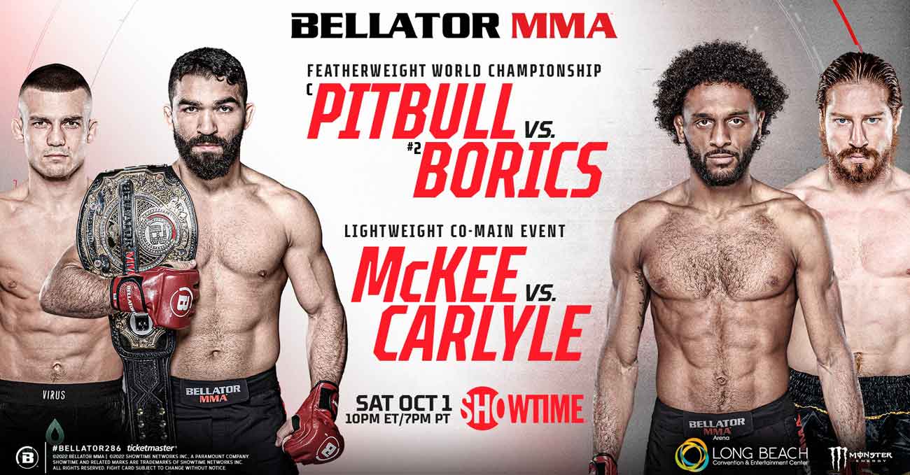 Patricio Pitbull Freire vs Adam Borics full fight video Bellator 286 poster