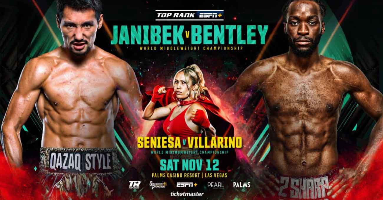 Zhanibek Alimkhanuly vs Denzel Bentley full fight video poster 2022-11-12