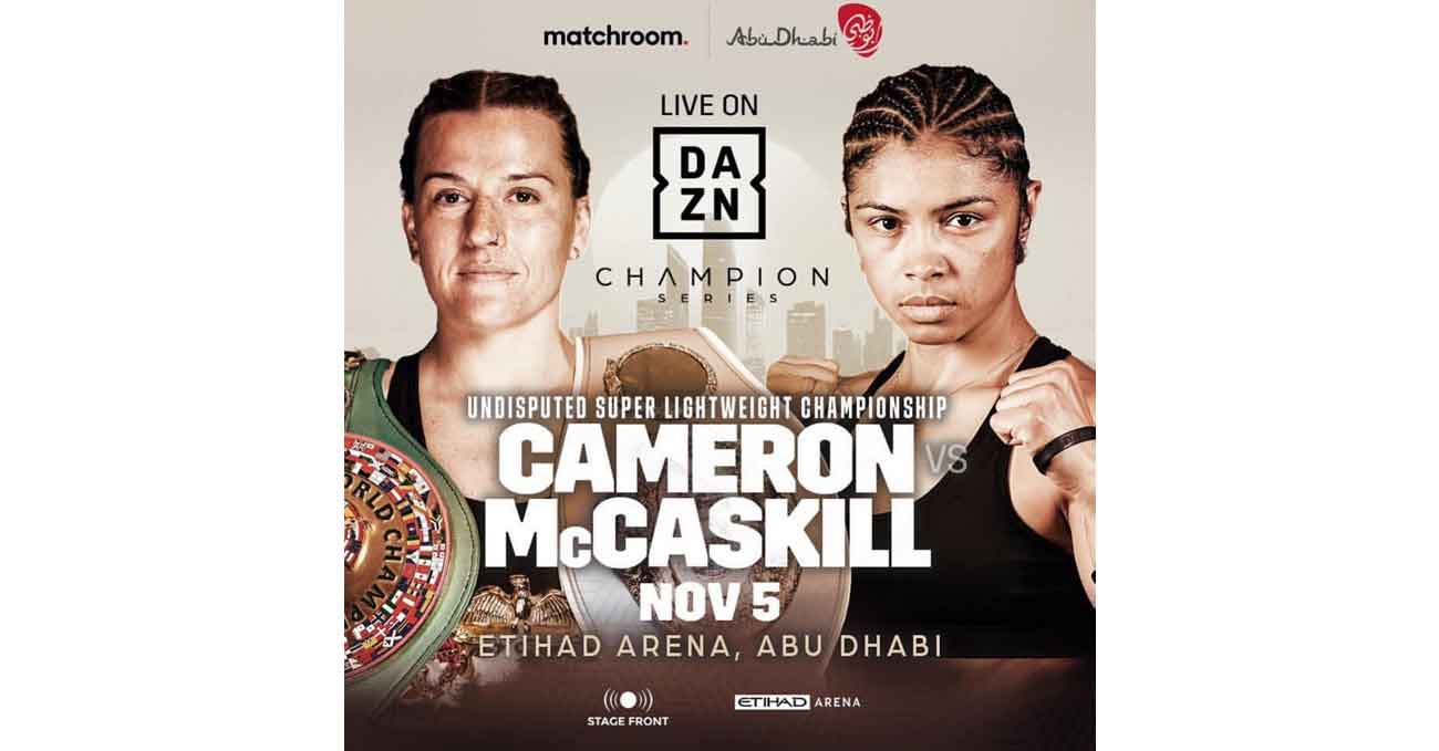 Chantelle Cameron vs Jessica McCaskill full fight video poster 2022-11-05