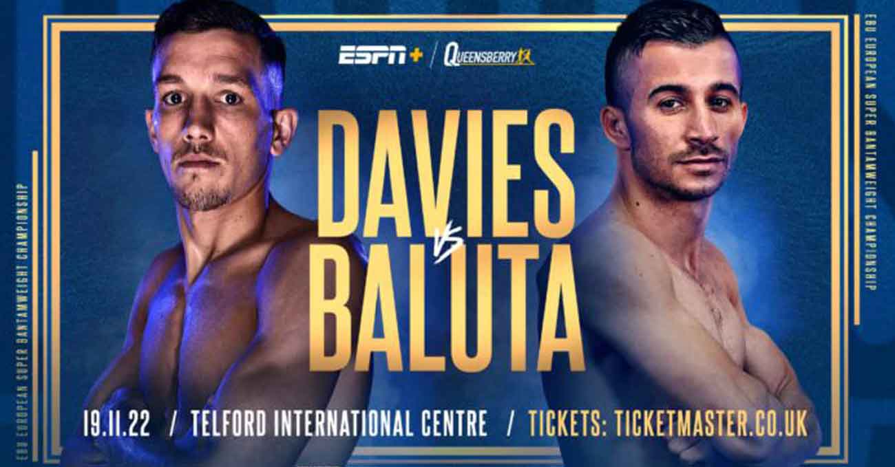 Liam Davies vs Ionut Baluta full fight video poster 2022-11-19