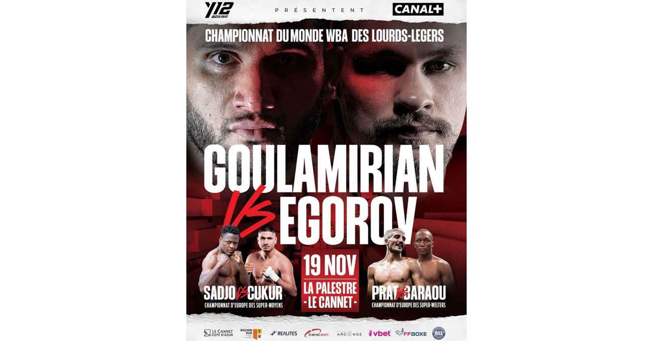 Arsen Goulamirian vs Aleksei Egorov full fight video poster 2022-11-19