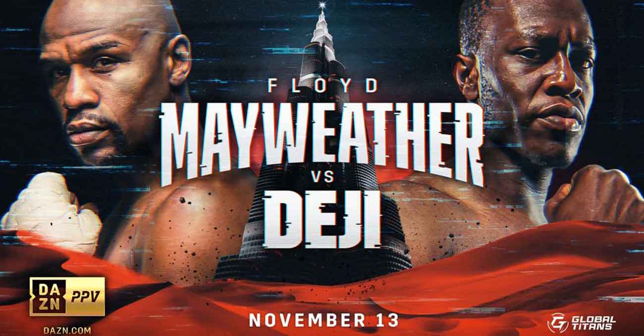 Floyd Mayweather Jr vs Deji Olatunji full fight video poster 2022-11-13