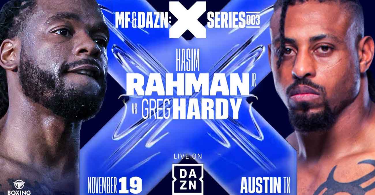 Hasim Rahman Jr vs Greg Hardy full fight video poster 2022-11-19