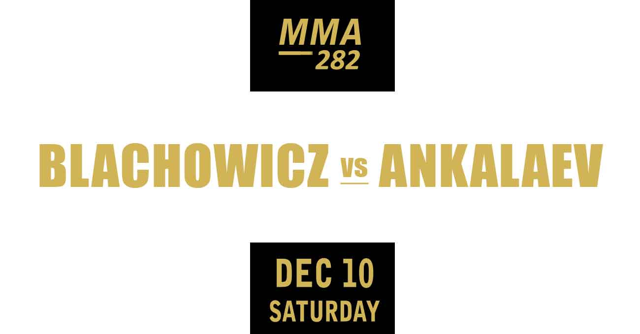 Jan Blachowicz vs Magomed Ankalaev full fight video UFC 282 poster by ATBF
