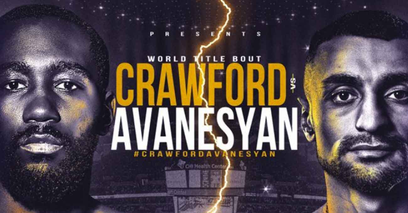 Terence Crawford vs David Avanesyan full fight video poster 2022-12-10
