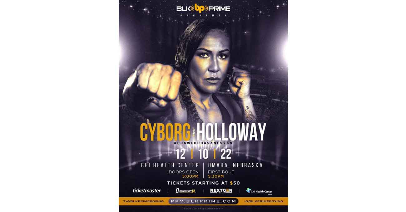 Cris Cyborg Justino vs Gabrielle Holloway full fight video poster 2022-12-10