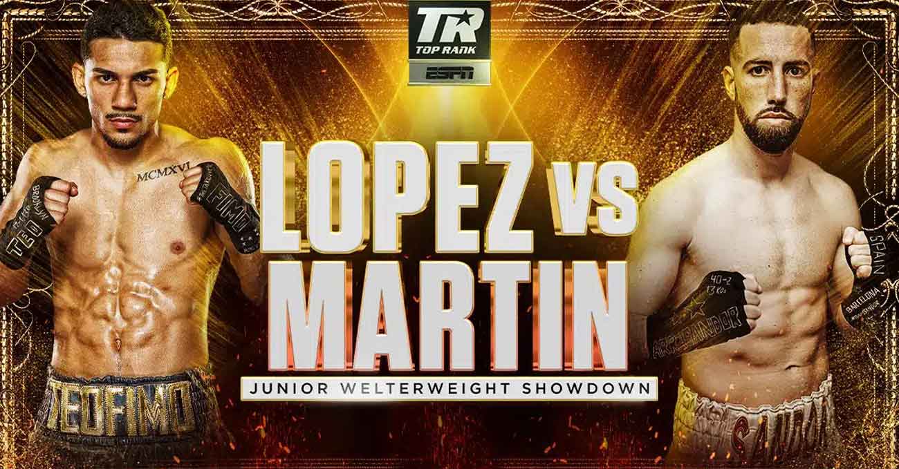 Teofimo Lopez vs Sandor Martin full fight video poster 2022-12-10