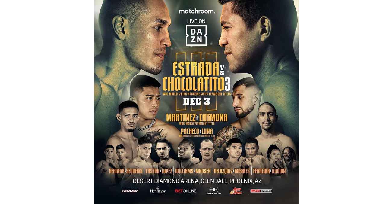 Julio Cesar Martinez Aguilar vs Samuel Carmona full fight video poster 2022-12-03