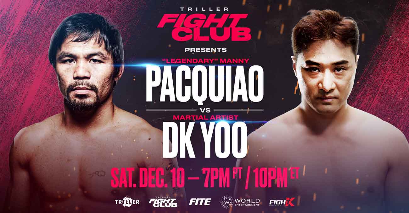 Manny Pacquiao vs DK Yoo full fight video poster 2022-12-11