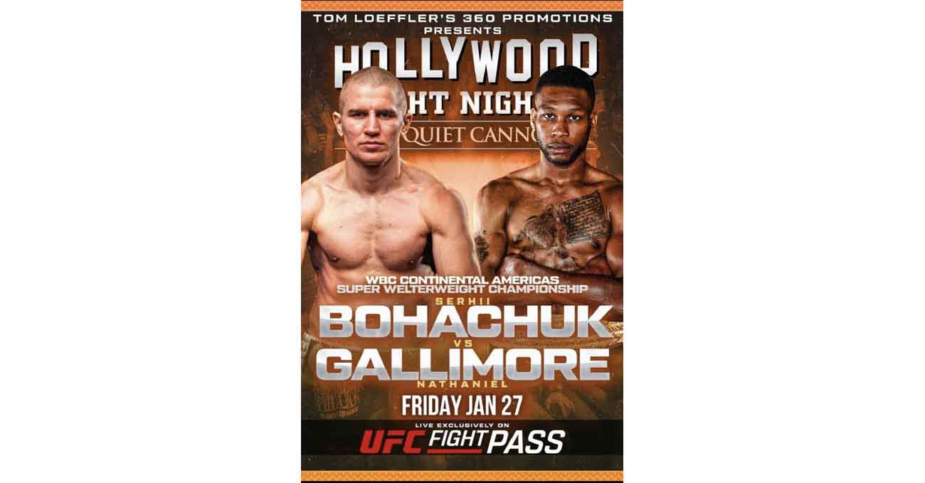 Serhii Bohachuk vs Nathaniel Gallimore full fight video poster 2023-01-27