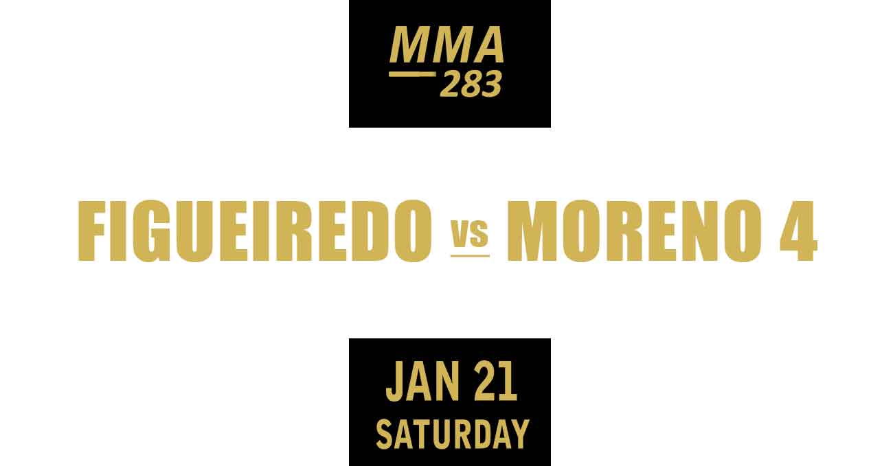 Deiveson Figueiredo vs Brandon Moreno 4 full fight video UFC 283 poster by ATBF