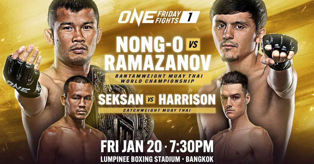 Nong-O Gaiyanghadao vs Alaverdi Ramazanov full fight video ONE Friday Fights 1 poster